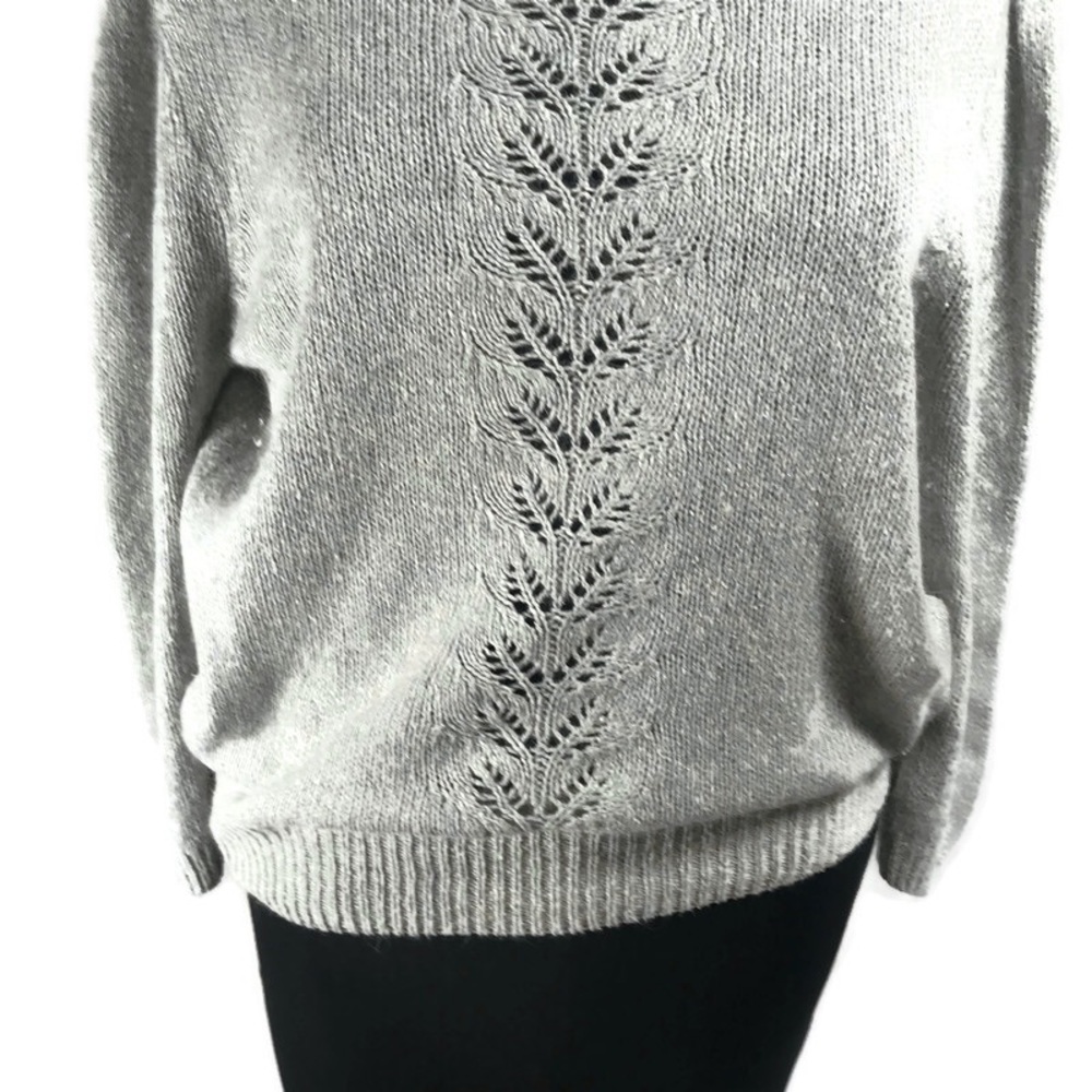 Vintage Tally-Ho Gray Silk Blend Sweater - Picture 7 of 11